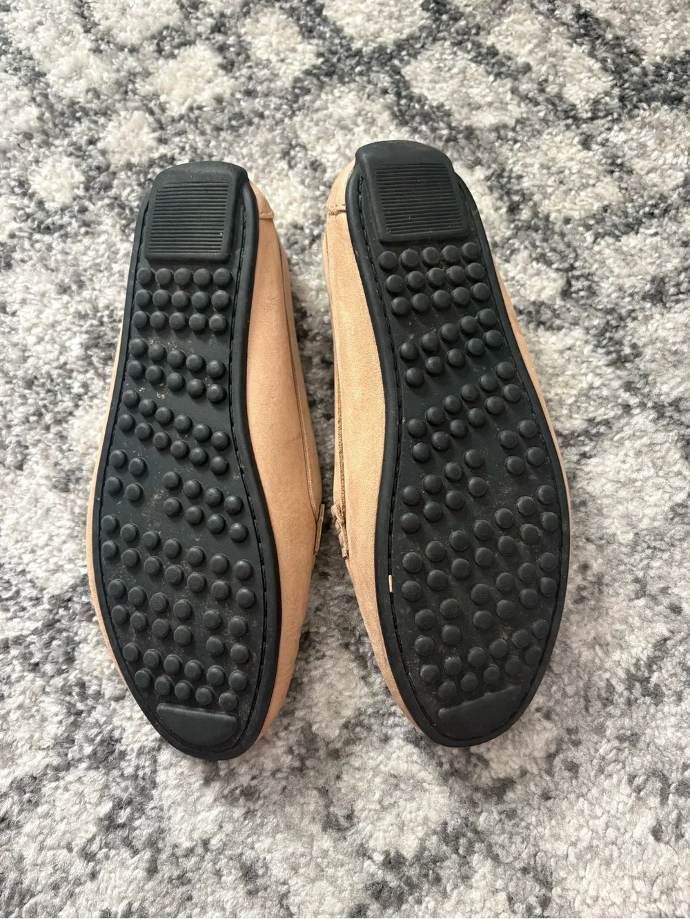 Saks Fifth Avenue Light Brown Leather Men’s Horsebit Loafers